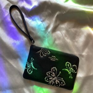 Coach Butterfly Wristlet